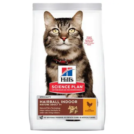 Hills Adult Hairball And Indoor Cat Food (1.5kg)