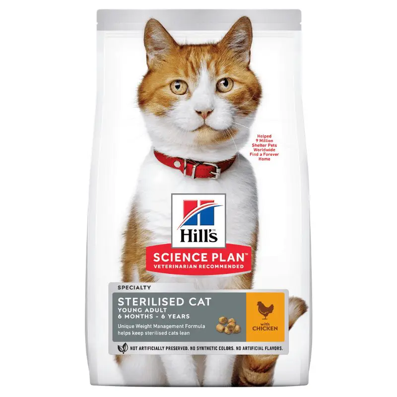 Buy Hills Young Adult Sterilised Cat Food (3kg) Best Price Online