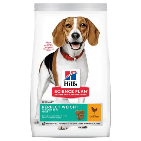 Hills Perfect Weight Medium Dog Food (12kg)