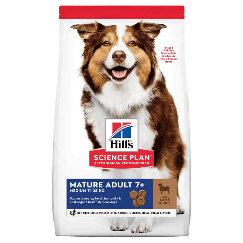 Hills Senior Medium Lamb & Rice Dog Food (12kg)