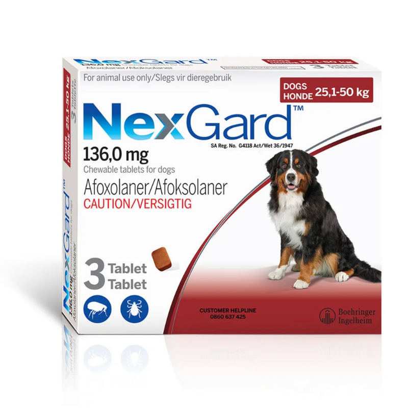 NexGard For Large Dogs 25.1-50kg (3 Pack)
