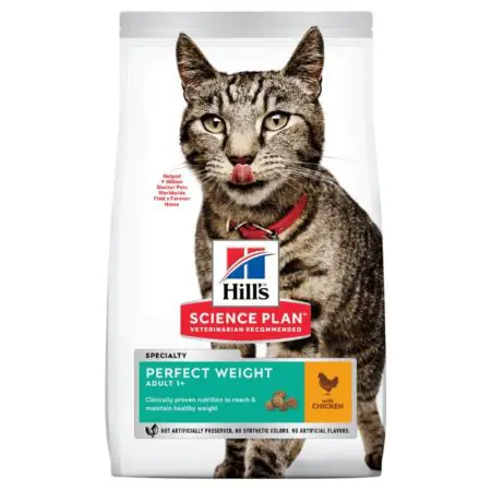 Hills Perfect Weight Cat Food (1.5kg)