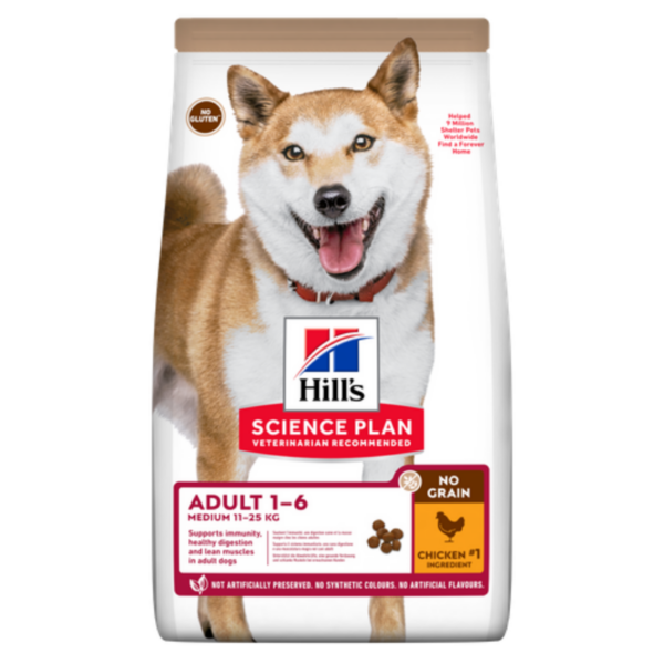 Hills Adult Medium No Grain Dog Food (2.5kg)