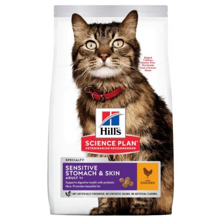 Hills Sensitive Stomach And Skin Cat Food (7kg)