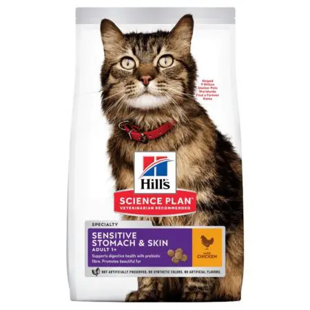 Hills Sensitive Stomach And Skin Cat Food (7kg)