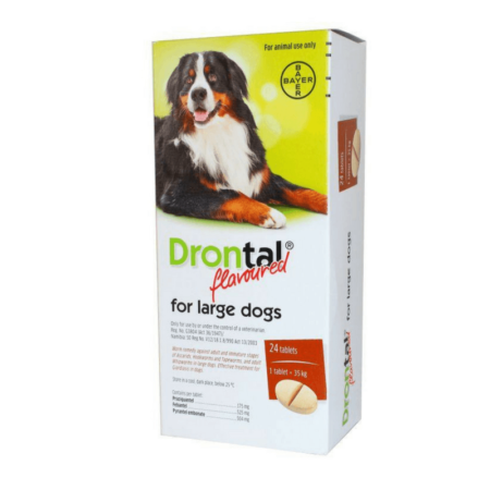 Drontal Deworming For Large Dogs (Single Tablet)