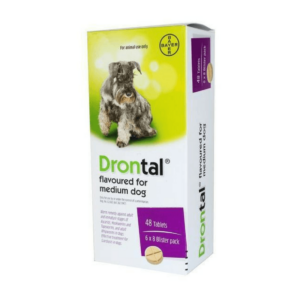 Drontal Deworming For Medium Dogs (Single Tablet)