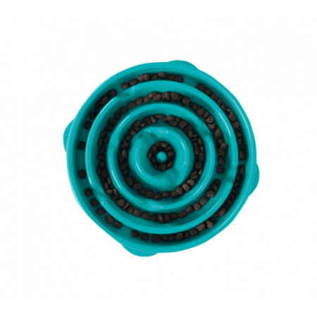Outward Hound Fun Feeder Teal Mini