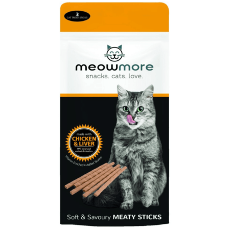 MeowMore Chicken And Liver Cat Treats (15g)