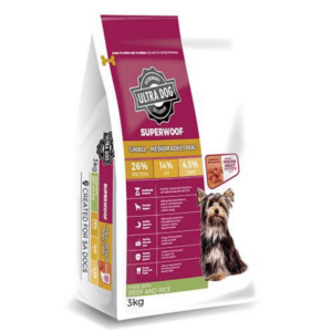 Ultra Pet Superwoof Small To Medium Adult Beef And Rice Dog Food (3kg)