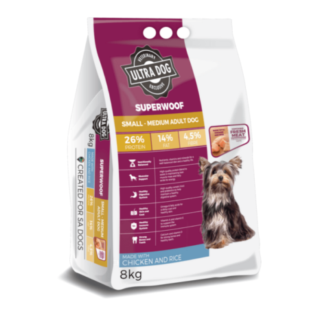Ultra Pet Superwoof Small To Medium Adult Chicken And Rice Dog Food (3kg)