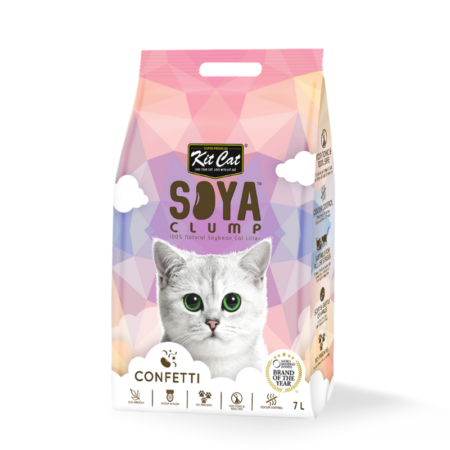 Kit Cat Soya Clumping Cat Litter Confetti (2.8kg)