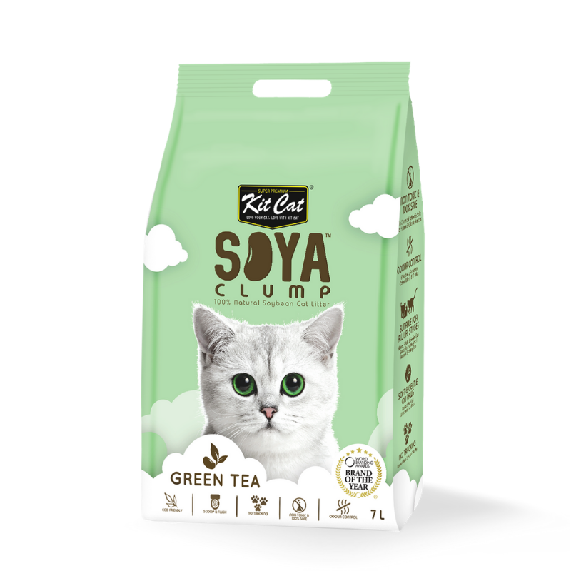 Kit Cat Soya Clumping Cat Litter Green Tea (2.8kg)