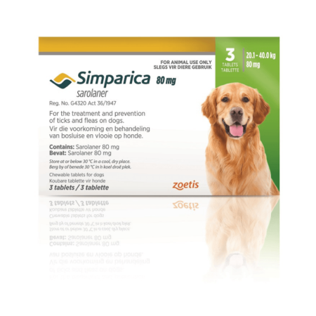Simparica Chewable Tablets For Large Dogs (20-40kg)