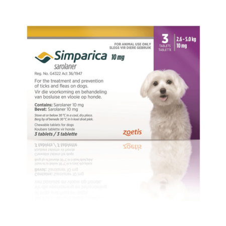 Simparica Chewable Tablets For Miniature Dogs (2.6-5kg)
