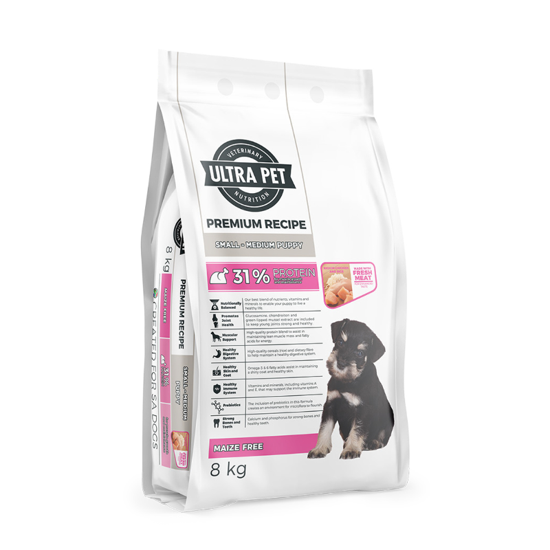 Ultra Pet Premium Small And Medium Puppy Food (8kg)
