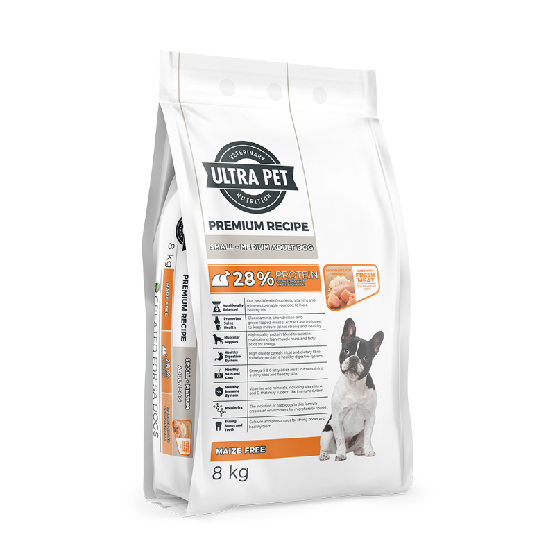 Ultra Pet Premium Small To Medium Adult Dog Food (8kg)