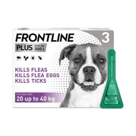 Frontline Plus For Dogs 3 pack (20-40kg)