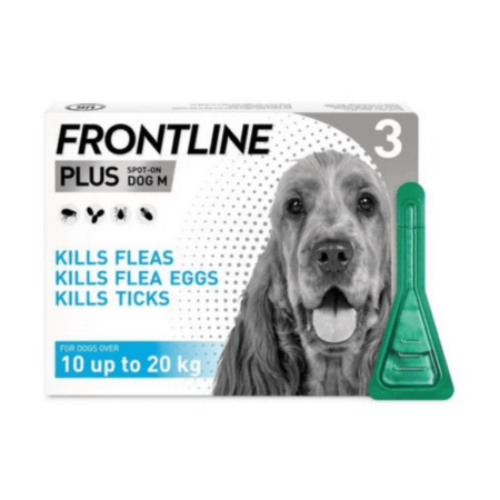 Frontline Plus For Dogs 3 pack (10-20kg)