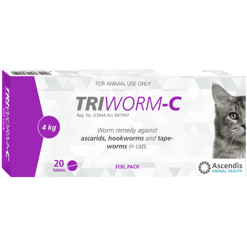 Triworm Dewormer Cats (20 Pack)