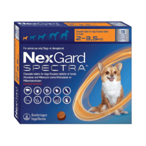 NexGard Spectra For Extra Small Dogs 3 Pack (2-3.5kg)