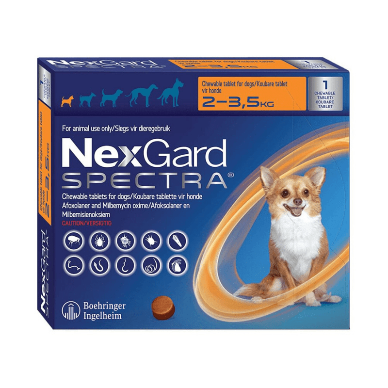 NexGard Spectra For Extra Small Dogs (2-3.5kg)
