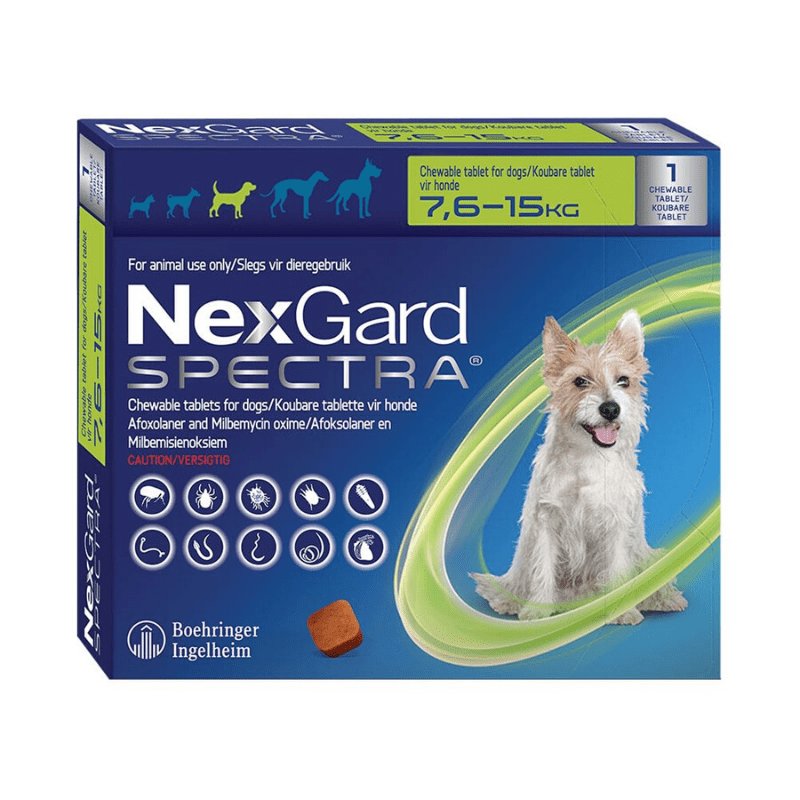 NexGard Spectra For Medium Dogs (7.6-15kg)