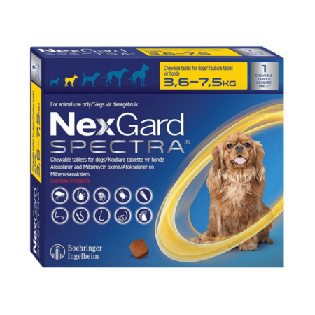 NexGard Spectra For Small Dogs (3.6-7.5kg)
