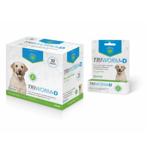 Triworm-D Deworming Tablets For Large Dogs (4x10)