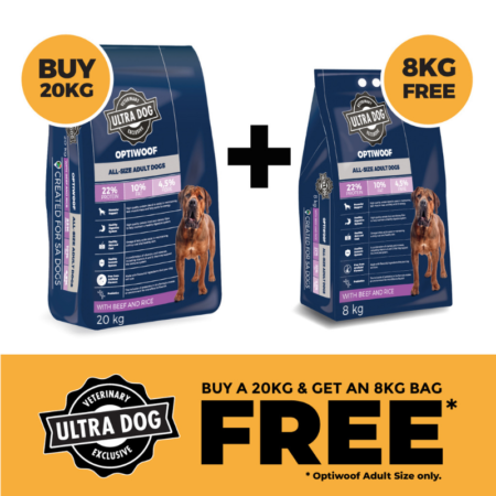 Ultra Pet Optiwoof Adult Dog Food Special (20kg+8kg Free)