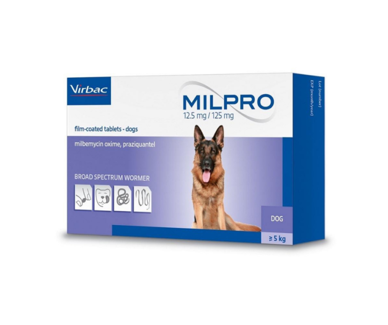 Virbac Milpro Dog Deworming Tablet (5kg+)
