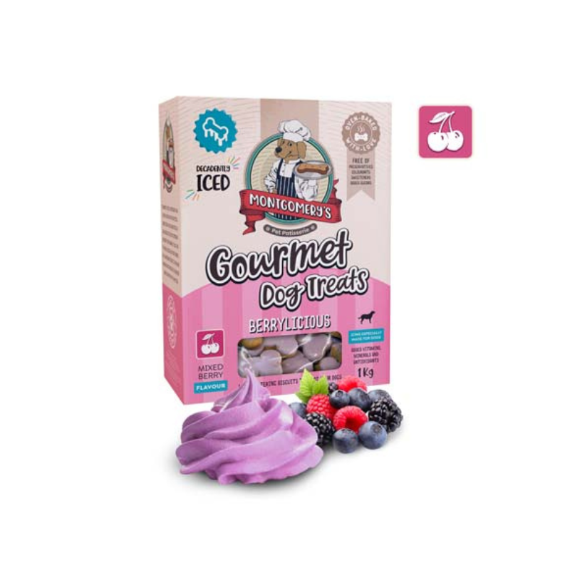 Montgomery's Berrylicious Iced Biscuits (1kg)