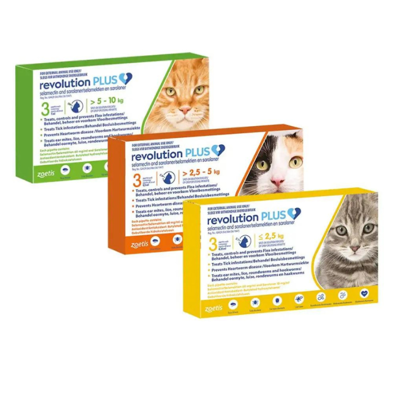 Revolution Plus Cat Tick, Flea and Worm Spot-On Treatment - up to 2.5kg - Image 2