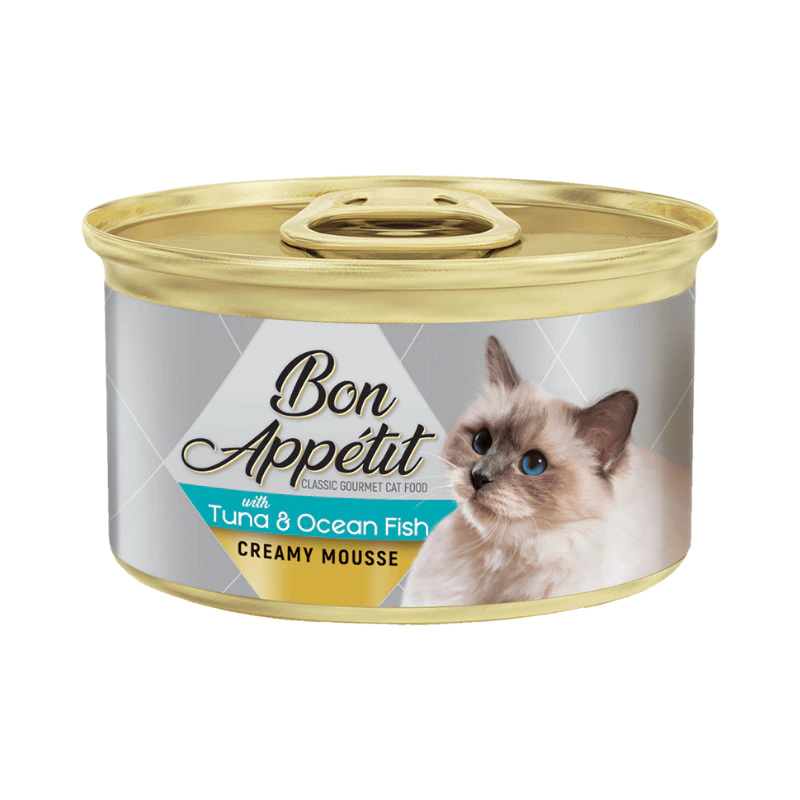 Bon Appetit Creamy Cat Mousse Tuna And Ocean Fish 85gm (Tray Of 12)