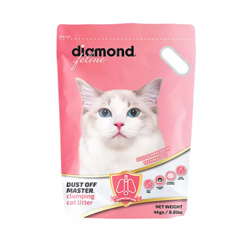Diamond Feline - Clumping Cat litter Dust Off Master (4kg)