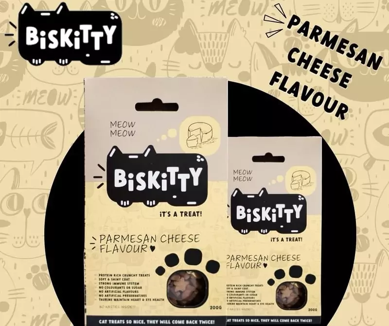 Biskitty Parmesan Cheese Cat Treats (200g)