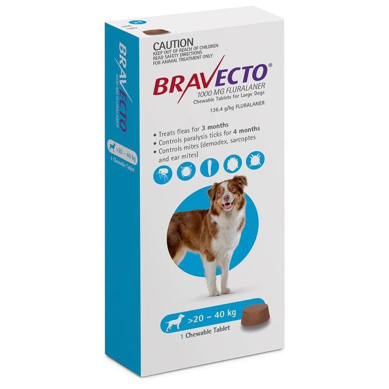 Bravecto Chew For Large Dogs (20-40kg)