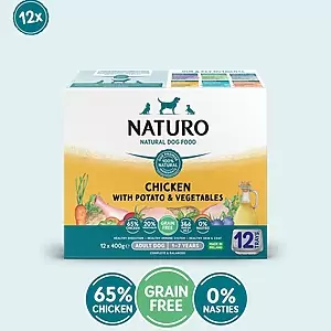Naturo Adult Dog Grain Free Chicken & Potato with Vegetables (400g)