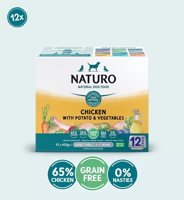 Naturo Adult Dog Grain Free Chicken & Potato with Vegetables (400g)