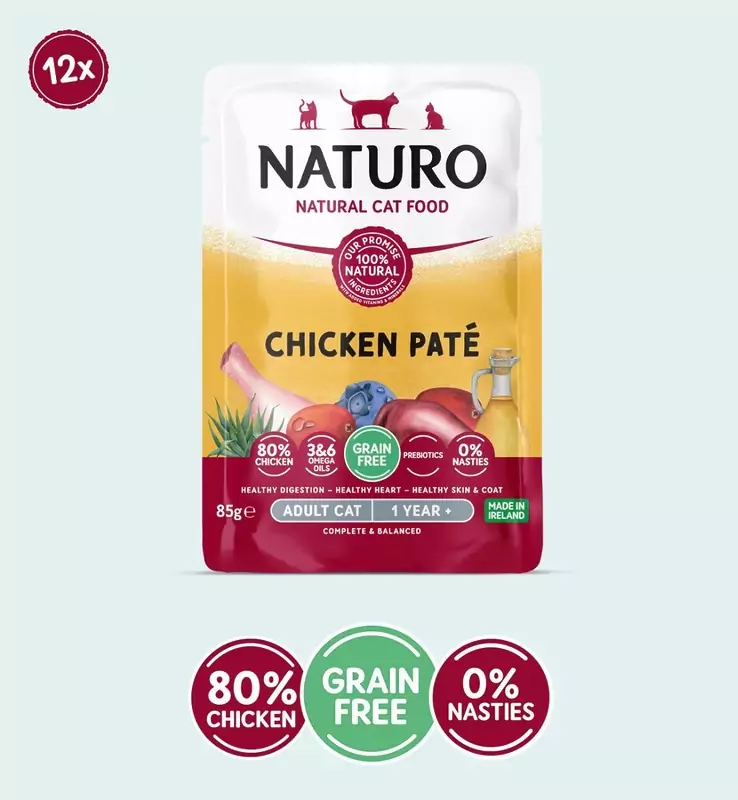 Naturo Cat Chicken Paté Pouch (85g x 1)