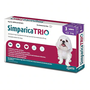 Simparica Trio For Dogs (2.5-5kg)