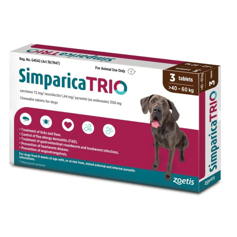 Simparica Trio For Dogs (40-60kg)