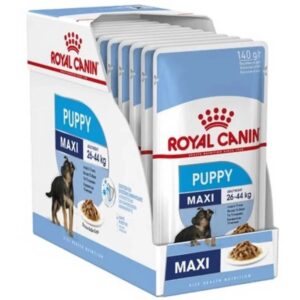 Royal Canin Maxi Puppy Wet Food Pouches - 10x140g