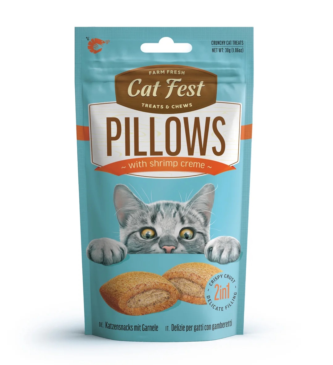 Cat Fest Pillows With Shrimp Creme (30g)