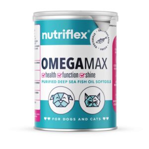 OmegaMax Omega 3 For Dogs & Cats | Fish Oil Softgels 120 x 1000mg