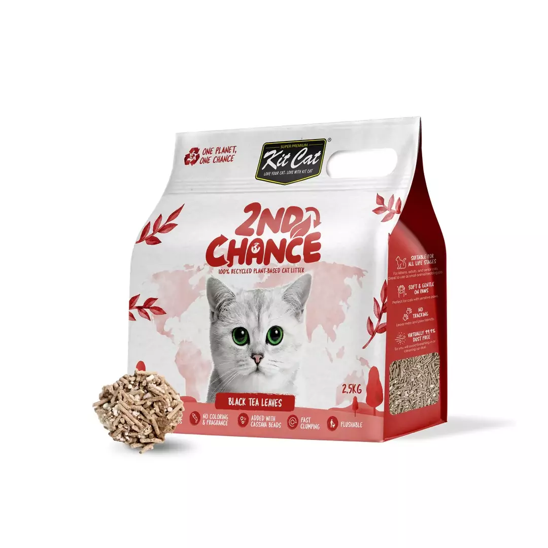 Kit Cat 2nd Chance Cat Litter 2.5kg (Black Tea Leaves)