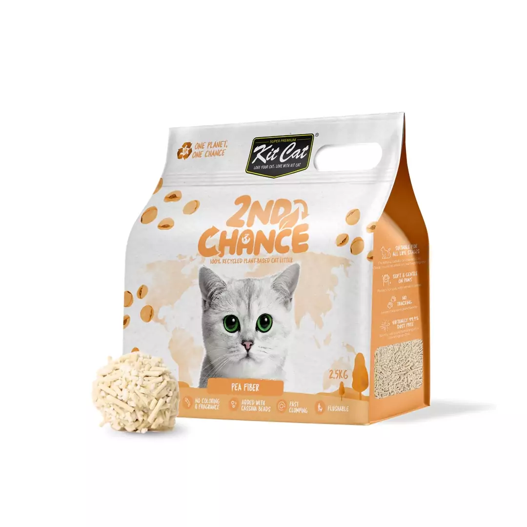 Kit Cat 2nd Chance Cat Litter 2.5kg (Pea Fibre)